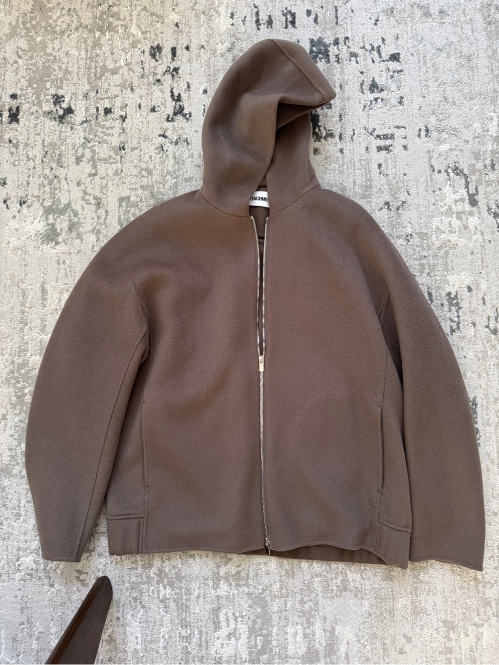 NWOT Men’s ATTACHMENT Wool/Cashmere Zip Up Coat L